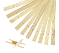 10 PC Clay Guide Sticks, 5 Sizes Pottery Tool Rolling Board Guides for Wooden Clay Rolling Pins Wooden Rolling Pin Guides, Mud Stick Guides for Pottery Polymer Clay Thickness Tool