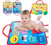 10 PC Emoticon Sensory Bean Bags Matching Game with Baby Mirror &Matching Mat, Social Emotional Feelings Toys for Special Needs,Preschool Classroom Must Haves Sensory Toys for Kids