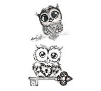 10 Pc Flash Once Temporary Adhesive Tattoo Owl Black Body Body Party Gift Party Vacation Beach Wow
