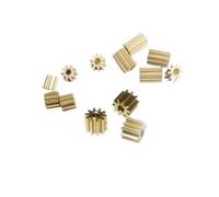 10 pcs 0.2 module 8/10/12/13/1416/20 tooth copper gear small module spur gear 1.48mm hole(12 Teeth 2.5mm thick)