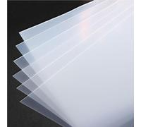 10 Pcs 0.4mm Frosted PP Reusableplastic Sheets - Semi-Transparent Polypropylene Board for DIY Crafts, Stencil Cutting(A4 210mmx297mm)