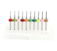 10 Pcs 0.6-1.5mm Cemented Carbide Mini Micro Drill Bits for CNC PCB Print Circuit Board