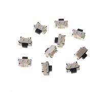 10 Pcs/1 Set Side Tactile Push Button Micro SMT Tact 2x4x3.5mm Push Button On Off Waterproof Momentary led Control Rocker Lever Handle Start Stop Tactile Dimmer Detector Sensor