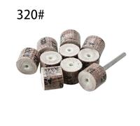 10 Pcs 12mm Flap Wheel Sanding Discs for Rotary Tools, 3mm Shank, Assorted Grits #80-#600, Abrasive Grinding Heads for Power Sanders