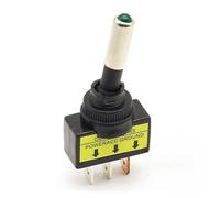 10 PCS 12V 20A Car Car Red Blue Yellow Green LED Light Switch Rocker Switch 3 Pin SPST ON/OFF Car Switch(Red)