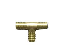10 PCS 14mm Hose Barb Tee 3 Ways Splicer Brass Hosetail Fitting Adapter Coupling Water Fuel