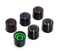 10 pcs 15x13.5mm Black+whitte flag Knob Cap Potentiometer Encoder Knob Flower Shaped Inner Hole 6mm NWPNLXEA