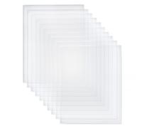 10 Pcs 15X20cm White Acrylic Sheets Clear Plastic Sheets, Square DIY Craft Materials Hand Painted Palette, Message Board for Replacing Photo Frame Glass, Printing, Project Display