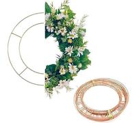 10 Pcs 16 Inch Wreath Ring, Metal Wire Wreath Frame for Wreath Making Supplies Floral Craft, DIYs & Front Door Décor | Wreath Base for New Year Birthday Valentines & Christmas Wreath Making Kit.