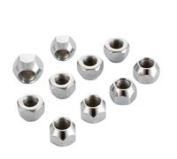 10 Pcs 16mm Height Wheel Lug Nuts M12x1.25 M12x1.5 M14x1.5 1/2-20 21mm Hex Acorn Nut For Trailer Tire Wheels
