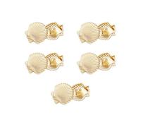 10 Pcs 18 mm Sea Shell Shaped Buttons Small Sea Themed Buttons Craft Metal Sewing Button Novelty Button Embellishments DIY Handmade Sewing Clothes Accessories for Suit Coat