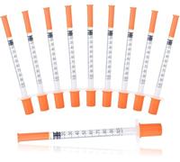 10 Pcs 1ml 30G 8mm Measuring Dispensing Tools Plastic Precision Multipurpose Lab Accessories Individually Sealed Packaging for Cake Decorating Pet Feeding Liquid Separation