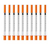 10 Pcs 1ml 30G 8mm Precision Multiple Uses Distribution Measuring Tools Plastic Lab Accessories Individually Sealed Packaging for Pet Feeding Liquid Separation