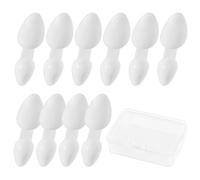 10 Pcs 2.5/5ml Double Sided Spoon, Plastic Spoons Repeatable,Home Office Outdoors Use Spoon,for Brewing The Power of Medicine,Cereal,Milk,Coffee