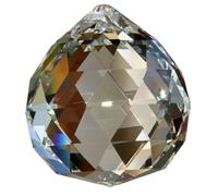 10 Pcs 20/30/40/50mm Clear Sun Catcher Rainbow Pendant Maker Hanging Crystal Prism Lighting Bead Prisma for Decoration(50mm)