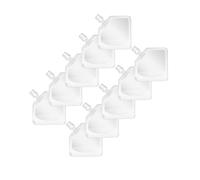 10 pcs 20 ml Plastic Pouches Bulk Reusable Squeeze Pouches Clear Plastic Juice Leak Proof Bags for Party Favors Supplies for Toiletries Refillable Empty Containers Portable Fluid Makeup Packing Bags