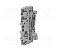 10 pcs : 2002-1301 - Splice terminal: rail, 2.5mm2, ways: 1, terminals: 3, grey,