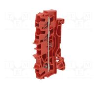 10 pcs : 2002-1303 - Splice terminal: rail, 2.5mm2, ways: 1, terminals: 3, red,