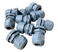 10 Pcs 20mm Cable Glands, IP68 Waterproof (Grey)
