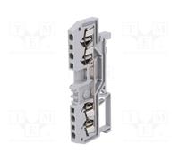 10 pcs : 279-831 - Splice terminal: rail, 1.5mm2, ways: 1, terminals: 4, grey, T