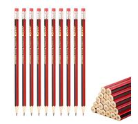 10 Pcs 2B Graphite with rubbers, Wooden Hexagonal Pencils, Penci for School