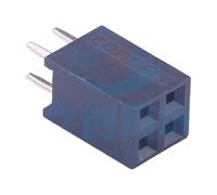 10 Pcs 2x2P 2.54mm female header plug-in, P= 2.54mm DS1023-*2SF11