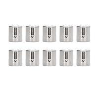 10 PCS 3 mm M10 316 Stainless Steel Cross Wire Rope Clamp, Thread Cable Railing Cross Clips for Below, Rope Fixing Hardware