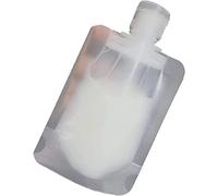 10 Pcs 30/50/100 ml Transparent Clamshell Packaging Bag Stand Up Spout Pouch, Portable Travel Fluid Makeup Packing Bag for Toiletry Lotion Shampoo Liquids (100ml)