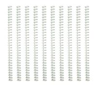 10 Pcs 30 Rings Comb Binding Spines Easy to Open and Close Office School Supplies Spines Spirals Coils for Student Teacher