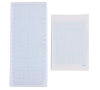 10 Pcs 30 - Stitches Punch Card and 10 Pcs Grid Paper, Nylon Knitting Machine Accessory for SK - 270 SK - 272 SK - 370 SK830, Compatible with 3.6 mm Punched Card Knitting