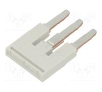 10 pcs : 3038972 - Comb bridge, ways: 3, grey, Width: 5mm, UL94V-0