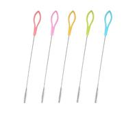 10 PCS 304 Stainless Steel Nylon Handle Straw Brush, Drinking Straw Brushes, Extra Long Straw Cleaner Set, Perfect for Cleaning Drinking Straws, Baby Bottles, and Test Tubes
