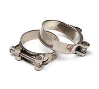 10 Pcs 304 Stainless Steel Powerful Hose Pipe Tube Clamps Exhaust Air Water Pipes Durable Sealing Strength Repair Tool,149,161mm 10PCS