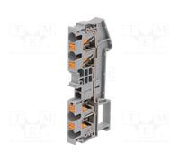 10 pcs : 3211797 - Splice terminal: rail, 0.2÷6mm2, ways: 1, terminals: 4, grey,