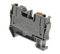10 pcs - 3211813 Phoenix Contact PT 6 Series Grey Feed Through Terminal Block, 1
