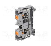 10 pcs : 3211813 - Splice terminal: rail, 0.5÷10mm2, ways: 1, terminals: 2, grey