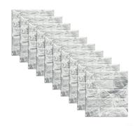 10 PCS 3D Tile Stone Brick Wall ers Soft Foam Panels with Peel and Backing for Quick Wall Decoration in Home Spaces