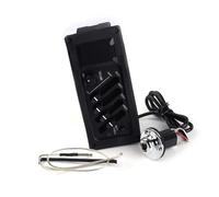 10 Pcs 4 Band Acoustic Guitar Equalizer Acoustic Guitar Preamp Amplifier Piezo Pickup 6.5MM Output Easy Assembly Professional acoustic guitar pickups(With Endpin)