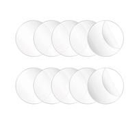 10 Pcs 4 Inch Clear Acrylic Circle Sheets Thin Acrylic Circle Blanks 1mm Round Panel Transparent Disc Ornaments for Cake Holders Coasters Picture Frame Painting DIY Crafts