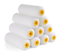 10 Pcs 4 Inch Foam Paint Roller High Density Foam Roller Mini Paint Roller Refills Paint Edger Tool for Painting Walls Cupboards Doors Finishes Flat Surfaces