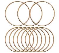 10 Pcs 4 Inch Metal Rings for Craft Gold Hoops Floral Macrame Hoops Rings Dream Catcher Rings for DIY Crafts Macrame Dream Catcher Supplies (4 Inch)