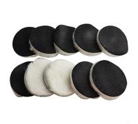 10 Pcs 4 Inch Wool Polishing Buffer Pads 100mm Heavy Cut for Car Polisher Compatible with Rotary Tools for Furniture Wood Glass Stainless Steel