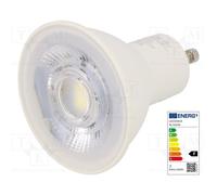 10 pcs : 4058075198821 - LED lamp, cool white, GU10, 230VAC, 575lm, P: 6.5W, 650