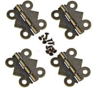 10 Pcs 40x32mm Brass Vintage Butterfly Shaped Hinge Furniture Cabinet Drawer Door Hinges Hardware