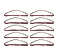 10 PCS 457x13 Abrasive Sanding Belt Circular Grinding Belt Aluminum Oxide GXK51B Sander Belt Sandpaper Abrasive for Woodworking Furniture Hardware NonMetal Grinding Polishing (40th)