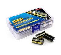 10 PCS 4700UF Capacitors 63V4700UF 22x40mm Aluminum Electrolytic Capacitor Assortment Kit Low DIY Storage Box Kit