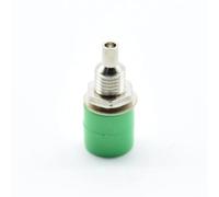 10 Pcs 4mm Female Banana Plug Socket Connector Binding Post Amplifier Terminal Red Green Yellow Black Blue Panel opening 6mm(10 GREEN)
