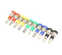10 PCS 4mm Mixed Color Banana Socket Jack for Panel Mounting Test Probes