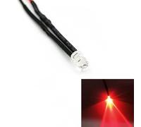 10 Pcs 4mm Pre-Wired Emitting Diodes With Resistance Bulb Lights 3V 5V6V9V 12V 24V 36V 48V 60V 110V 220V(Clear-red,6V)