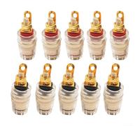 10 Pcs 4MM Wiring Board Clips for Audio Connectors and Test Equipment Use